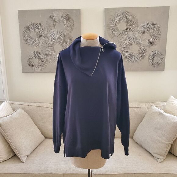 ZELLA | 'Quinn' Funnel Neck Pullover Sweatshirt - size XL in Black - Picture 6 of 14